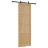 Porte Coulissante avec Ensemble de Quincaillerie 'ORKDAL'en Bois Massif de Pin 