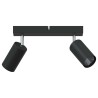 Projecteur de Plafond 2 Voies Ajustable Noir GU10 