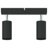 Projecteur de Plafond 2 Voies Ajustable Noir GU10 