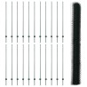 Poteaux de Clôture 11 pcs U-Channel Vert 150 cm Acier 