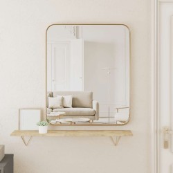 Miroir mural Doré 50x60 cm Rectangulaire 