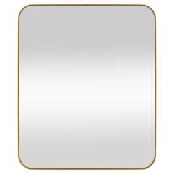Miroir mural Doré 50x60 cm Rectangulaire 