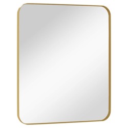 Miroir mural Doré 50x60 cm Rectangulaire 