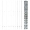 Poteaux de clôture 22 pcs U-Channel 120 cm Acier galvanisé 