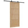 Porte coulissante avec kit de quincaillerie 93x211 cm Bois massif en pin 