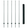Pots de Clôture 5 pcs U-Channel Vert 150 cm Acier 