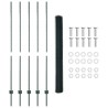 Pots de Clôture 5 pcs U-Channel Vert 150 cm Acier 