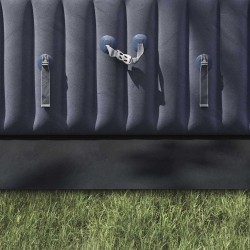 Couvercle de piscine rectangulaire Noir Plastique 820 x 420 cm 