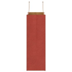 Sacs en papier 50 pcs avec poignées rouge 26x12x35 cm 