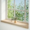 Appuis de fenêtre 2 pcs non traité 100x20x2cm bois chêne massif 