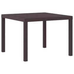 Ensemble de salle à manger de jardin 5 pcs Marron 
