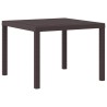 Ensemble de salle à manger de jardin 5 pcs Marron 