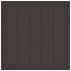 Ensemble de salle à manger de jardin 5 pcs Marron 