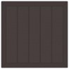Ensemble de salle à manger de jardin 5 pcs Marron 