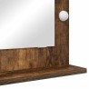Miroir de vanity Chêne fumé Bois, Verre 70 x 50 x 18 cm Miroir 