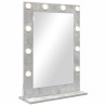 Miroir de vanité Gris béton Béton 70 x 50 x 18 cm Miroir 