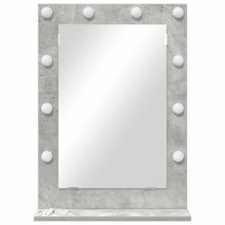 Miroir de vanité Gris béton Béton 70 x 50 x 18 cm Miroir 