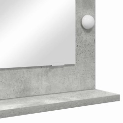 Miroir de vanité Gris béton Béton 70 x 50 x 18 cm Miroir 