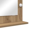 Miroir de Maquillage Chêne Artisanal Bois 70 x 50 x 18 cm 