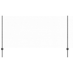 Poteaux clôture 10 pcs U-Channel gris 120 cm acier 