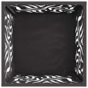 Foyer carré Noir 40x40x40 cm Acier 