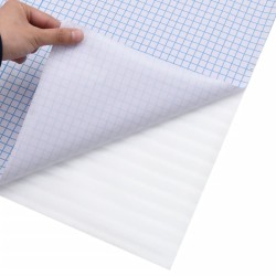 Film pour fenêtre dépoli design à rayures 45x1000 cm PVC 