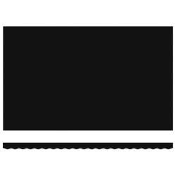 Tissu de Remplacement pour Auvent pour cadre de 5x3 m Noir 