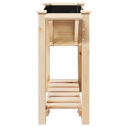 Jardinière avec étagères 111x37x76 cm en bois massif de sapin 