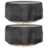 Housses pour meubles de jardin 2 pcs 10 œillets Ø260x90 cm rond 