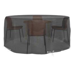 Housses pour meubles de jardin 2 pcs 10 œillets Ø260x90 cm rond 