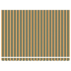 Tissu de remplacement de store pour cadre de 4.5x3 m vert et jaune 