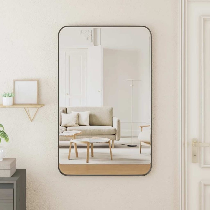 Miroir mural Noir 50x80 cm Rectangulaire 