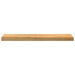 Appuis de fenêtre 2 pcs marron clair bois de chêne massif 