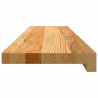 Appuis de fenêtre 2 pcs marron clair bois de chêne massif 