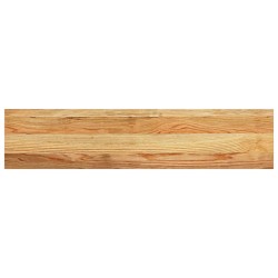 Appuis de fenêtre 2 pcs marron clair bois de chêne massif 