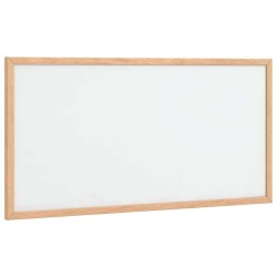 Tableau blanc magnétique avec cadre bois de pin massif 60x30 cm 