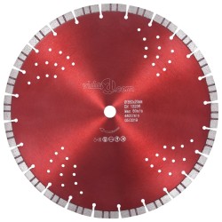 Disque de coupe diamanté avec turbo et trous Acier 350 mm 