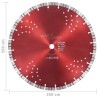 Disque de coupe diamanté avec turbo et trous Acier 350 mm 
