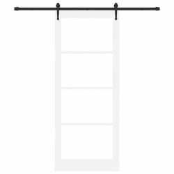 Porte coulissante avec ensemble quincaillerie 'ORKDAL'blanche 93x232 cm 