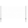Poteaux de clôture Autre 44 pcs Gris 100 x 1.2 m 