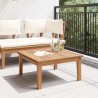 Table de Jardin 60x60x30 cm Bois Massif Teck 