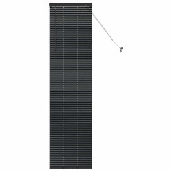 Store de Fenêtre avec des rideaux Autre Noir 80 x 130 cm Aluminium 