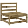 Canapé de jardin sans accoudoirs 70x70x67 cm bois pin imprégné 