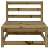 Canapé de jardin sans accoudoirs 70x70x67 cm bois pin imprégné 