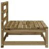 Canapé de jardin sans accoudoirs 70x70x67 cm bois pin imprégné 