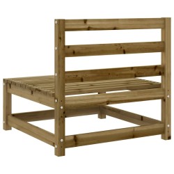 Canapé de jardin sans accoudoirs 70x70x67 cm bois pin imprégné 