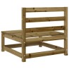 Canapé de jardin sans accoudoirs 70x70x67 cm bois pin imprégné 