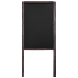 Tableau noir double face Bois de cèdre Autoportant 40 x 60 cm 