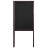 Tableau noir double face Bois de cèdre Autoportant 40 x 60 cm 
