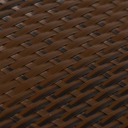 Paravent de balcon brun et noir 400x100 cm résine tressée 